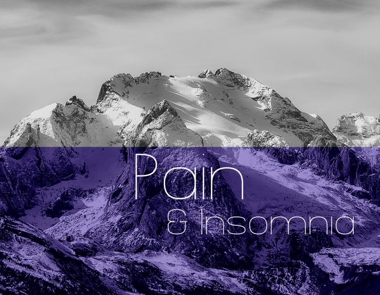 mountain background to Pain category header